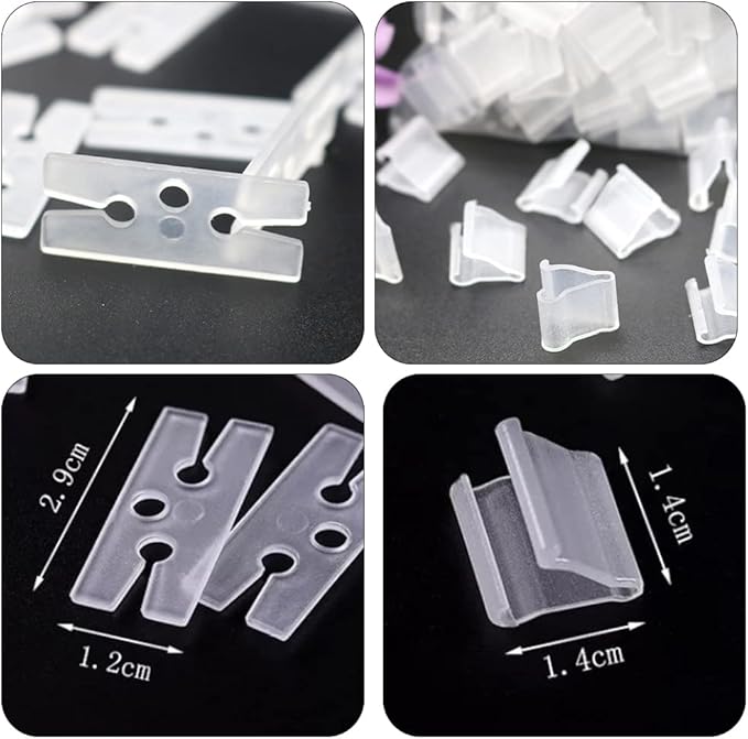 200 Pcs Balloons Mouth Clamp Transparent Balloon Closure the V-shaped Balloon Clip Plastic Balloon Tying Tools for Quickly Knotting and Sealing Balloons【Large capacity packaging】
