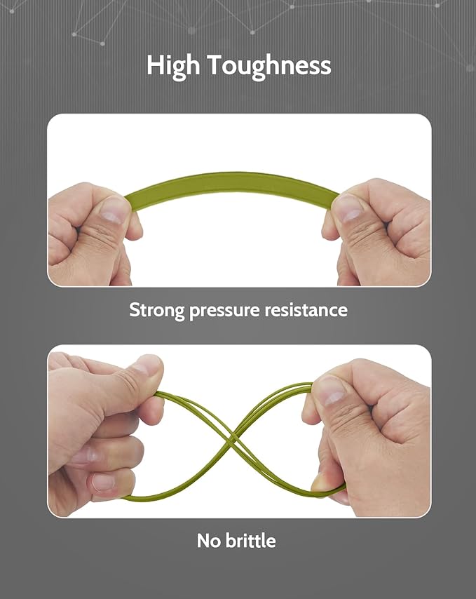DURAMIC 3D PLA+ Filament 1.75mm 1Kg Brownish Green, PLA Plus Filament 1Kg Spool(2.2lbs) Tougher and Stronger, Dimensional Accuracy Probability +/- 0.02mm