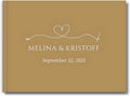 Wedding Guest Book – Personalized Polaroid Guest Book for Wedding Reception, Custom Sign In Photo Book with Blank Pages, Elegant Keepsake for Guests (Metallic Gold)