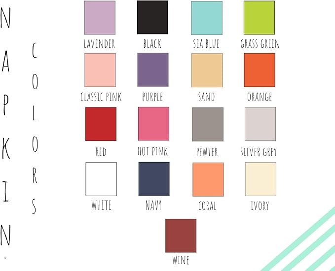 Weddingstar Personalized Printed Paper Napkins 3-Ply 50 Pack - Luncheon Purple
