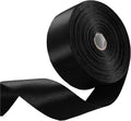 2" x 50 Yards Black Satin Ribbon Single Faced Fabric Ribbons for Gift Wrapping, Large Crafting Projects, Flower Bouquet, Wedding, Home Decor