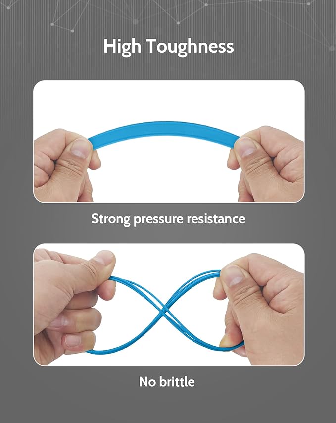 DURAMIC 3D PLA+ Filament 1.75mm 1Kg Electric Blue, PLA Plus Filament 1Kg Spool(2.2lbs) Tougher and Stronger, Dimensional Accuracy Probability +/- 0.02mm