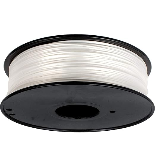Geeetech Silk PLA Filament 1.75mm for 3D Printer, Metal-Like Shiny Consumable 1kg (2.2lbs) 1 Spool, Dimensional Accuracy +/- 0.03 mm,Metallic White