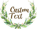 Premium Custom Stickers Labels - Personalized Stickers for Businesses Logo and Name. Birthday Pets and Label Product Boxes Wedding Favors Waterproof Labels (wreath 6, 1.5 inch)
