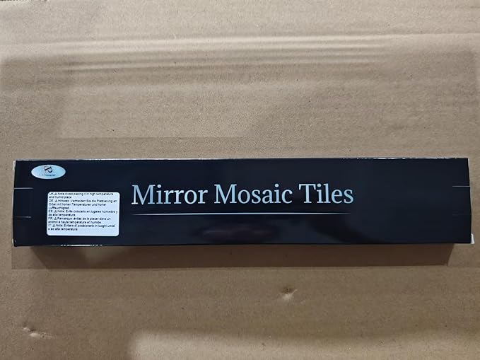 PP OPOUNT 2360 PCS Self Adhesive Mosaic Tiles, 5 x 5 mm Disco Tiles, Square Mirror Mosaic Tiles for Interior Decoration, DIY Disco Ball, Card Making and Art Collage