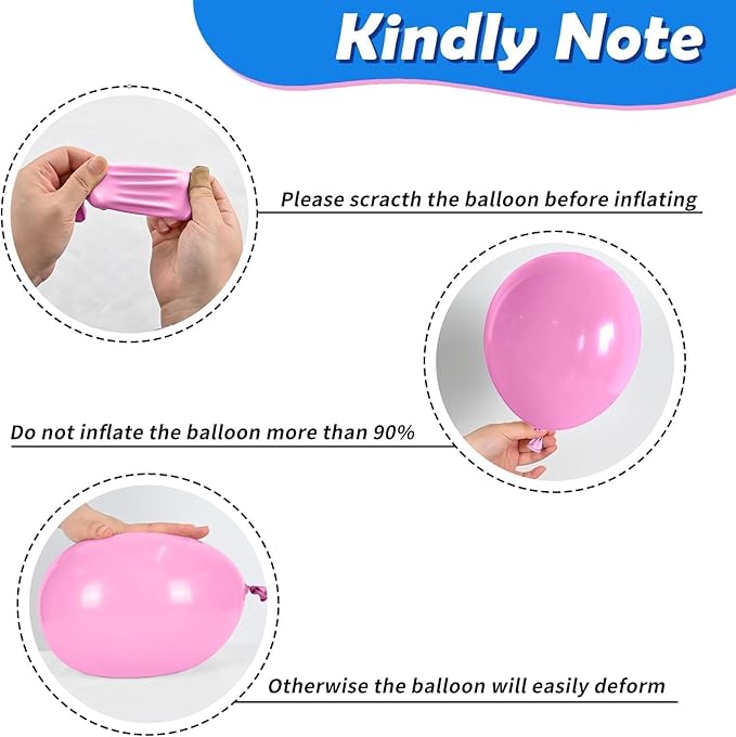 Pink Blue Purple Balloons, 12 Inchs Blue Pink Metallic Silver Cartoon Theme Balloons for Kids Birthday Hawaii Tropical Party Supplies Video Gaming Baby Shower Party Decorations