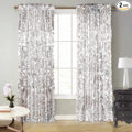 9FTx9FT Silver Big Sequin Backdrop Curtains Panels Drapes Home Party Supplies Sequin Background for Parties Shimmer Wall Backdrop Cloth and Thanksgiving Christmas