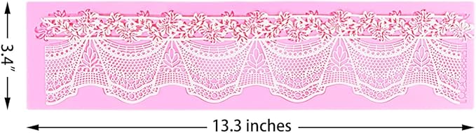Embossing Lace Fondant Molds, Flower Cake Lace Molds, Silicone Molds for Cake Decorating Tool, Cake Lace Mats