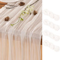 Ivory Table Runner Cheesecloth Table Runner 4 Pack 10FT Farmhouse Table Runners 120 Inches Fall Table Decor Dining Room Centerpiece Wedding Boho Baby Shower Birthday