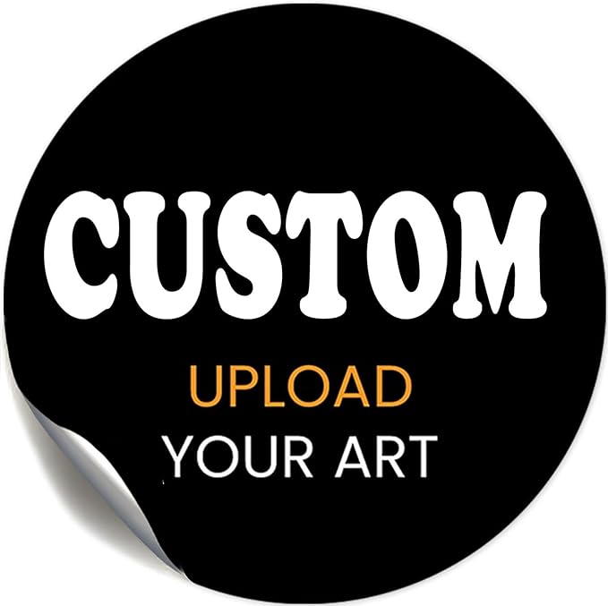 Premium Custom Stickers Labels - Personalized Stickers for Businesses Logo and Name. Birthday Pets and Label Product Boxes Wedding Favors Waterproof Labels (custom image, 2.5 inch)