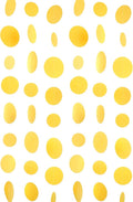 Yellow Paper Garland Circle Dot Party Banner Streamer Backdrop Hanging Decorations, 20 Feet in Total