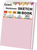 9"x12" Sketchbook Pink, 1 Pack-100 Sheets Cute Sketchbook for Girls, 68lb/100gsm Pink Sketch Book for Kids, Spiral Drawing Pad for Kid, Art Supplies for Kids 9-12 Girls.