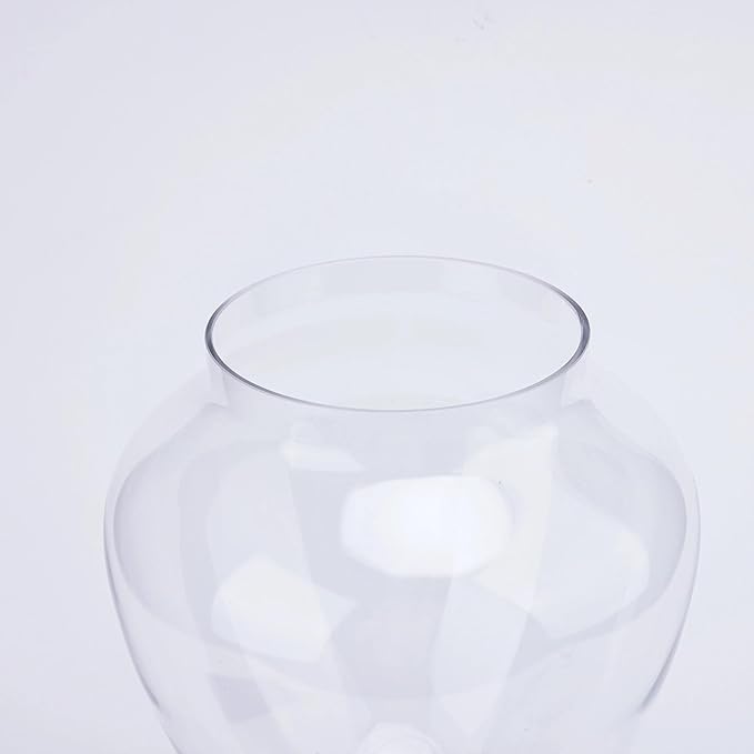 Glass Apothecary Jars with Lid, Clear Glass Candy Jar for Candy Buffet, Decorative Glass Jar for Party, Wedding and Home Decor, Classic Glass Candy Canister (Height: 12.6", Diameter: 6.5")