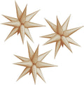 3pcs 26inch caramel Star foil balloons.blush Explosion Star burst star balloon-Spike cone balloon for birthday party decorations,wedding,Bachelor party