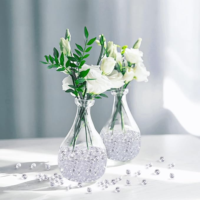 Acrylic Diamonds, 1000PCS 10mm Clear Crystals Gems Table Scatter Gemstones for Decoration Wedding Party Birthday Bridal Shower Vase Fillers