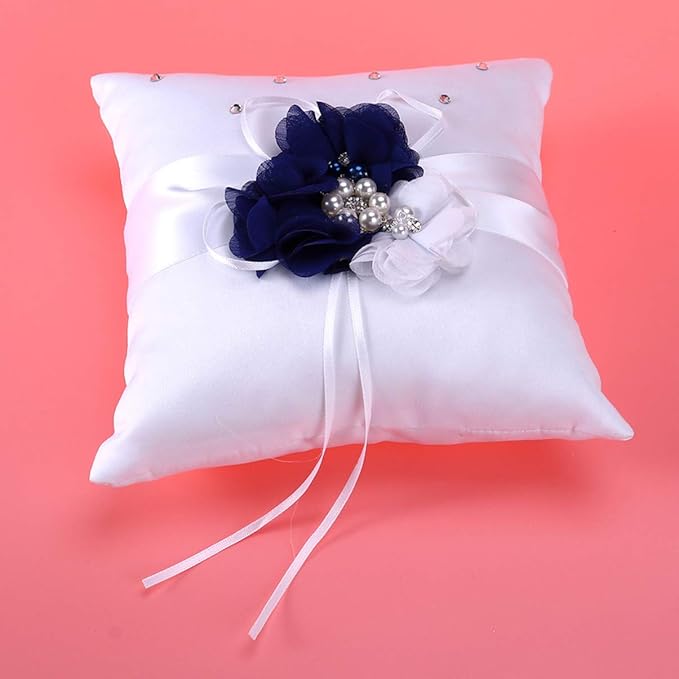 Page boy Fake Pearls Pearl Decoration Ribbon Decoration Retro Decor Artificial Garland Decorated Garland Wedding Pillow Ring Accessories Basket Wedding Supplies Bride