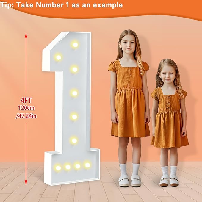 4FT Marquee Numbers 30, Large Light Up Numbers 30th Birthday Decorations for Her Him, Cardboard Number for Women Men Anniversary Party Decor Backdrop, DIY Foam Board Mosaic Number Sign