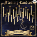 20pcs Halloween Flameless LED Floating Candles with Magic Wand Remote - Floating Hanging Home Decorations for a Spooky Atmosphere-Perfect for Festive Home Display