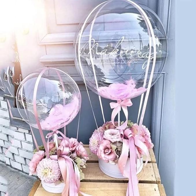 Balloon Stand Kit, 15 pack Balloon Stick Holder with Base for Table Top Centerpiece Party Decoration, Reusable Balloon Column Stand Suit for Happy Birthday/Graduation/Wedding Parties