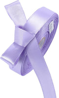 5/8" x 50 Yards Light Purple Satin Ribbon Single Faced Fabric Ribbons for Gift Wrapping, Crafting, Bows Making, Sewing, Wedding, Home Decor