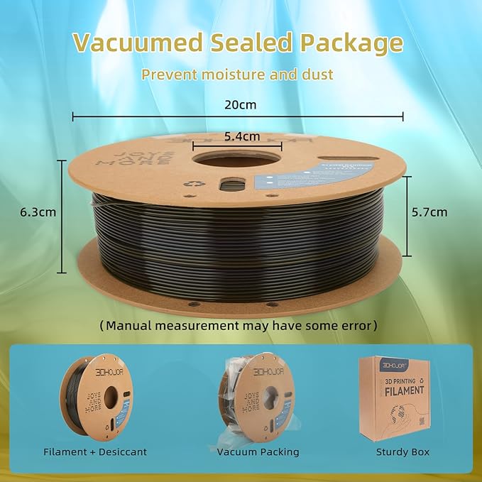 Transparent Multi Rainbow Color Gradient Change PLA 1.75mm 1KG 3D Printing Filament Crystal Rainbow PLA Clear PLA Filament with Cardboard Spool -Galaxy