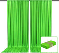 2 Panels Green Backdrop Curtain, 10 x 10 Feet Background Curtains for Parties, Baby Showers, Bachelorette Halloween, Christmas Birthday Party Photoshoot Backdrop Curtains Decorations