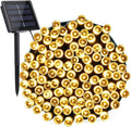 Toodour Solar Christmas Lights, 72ft 200 LED 8 Modes Outdoor Christmas String Lights, Waterproof Solar String Light for Xmas Tree, Fence, Holiday, Party, Balcony, Outdoo Xmas Decorations - Warm White