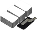 Name Tag/Badge Blanks - 100 Pack - 1-1/2" X 3" (White) Round Corners, Magnetic Backing