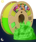 OVERTURE Glow PLA Filament 1.75mm 3D Printer Filament, 1kg Spool (2.2lbs), Dimensional Accuracy +/- 0.02 mm, Fit Most FDM Printer (Glow Yellow)