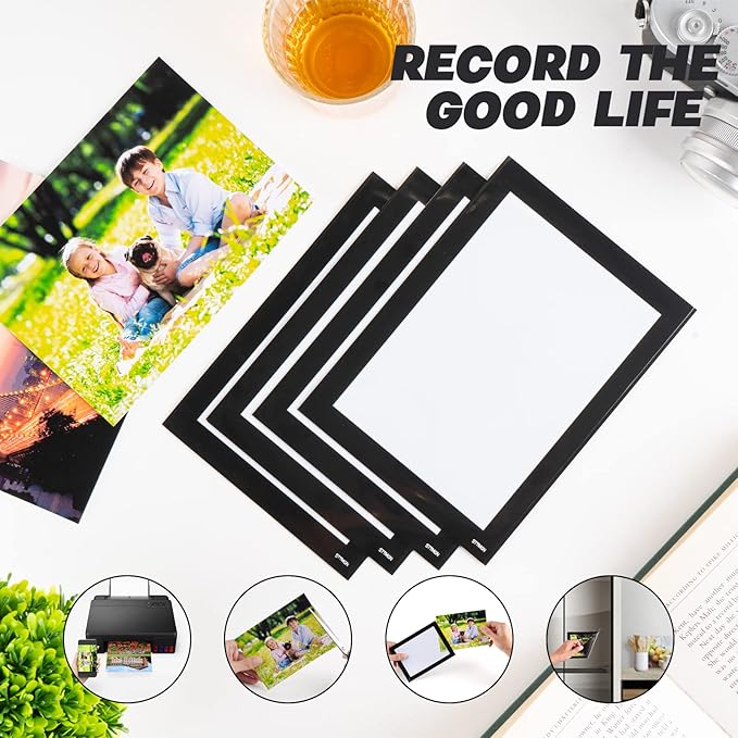 Magnetic Picture Frames for Lockers (4"X6",20 Pack),Magnet Photo Pockets/Greeting Card Holder,Decorations Frame for Home/Office/School/Classroom/Party