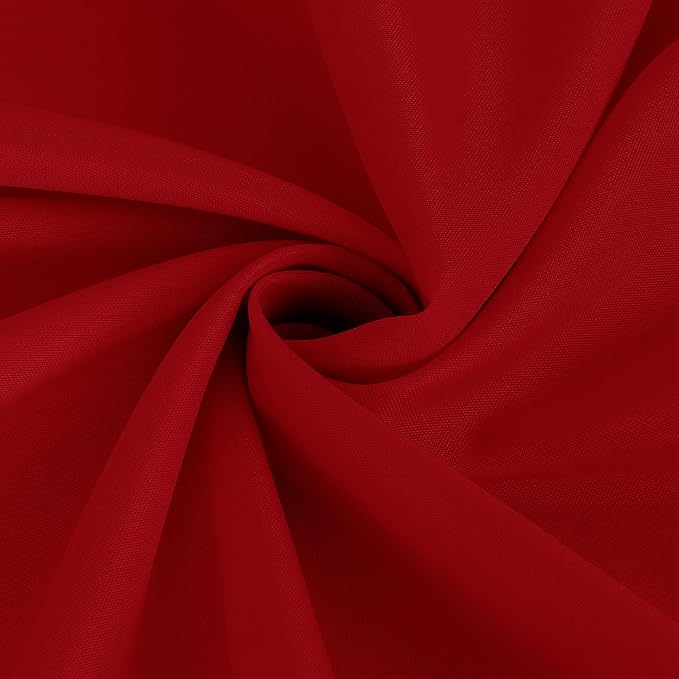 Fitable Red Rectangle Table Clothes, 6 Pack - 90 x 156 Inch - Reusable and Washable Tablecloths, Polyester Fabric Table Covers for Wedding, Party, Banquet, Formal Events