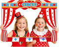 Upgraded 32 x 24 Inch Large Carnival Circus Photo Booth Props Party Decorations Picture Frame Vintage Photo Frame Friends Selfie Props for Christmas Mexico Favors (Carnival Style)