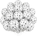 Dog Paw Print Balloons, Cute Puppy Pet Theme Birthday Latex Balloons for Boys Girls, Black White Dog Party Decorations Supplies for Kids Children Dogs Lover Farm Animal Theme Baby Shower Party Decor