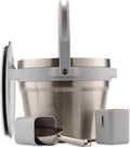 Large Insulated Ice Bucket with Lid – Stainless Steel Ice Bucket and Scoop – Ice Buckets for Parties, Bars – Ice Bucket with Lid and Scoop – Outdoor Ice Bucket, Champagne (Natural Stainless)