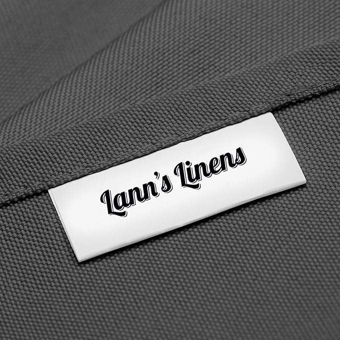 Lann's Linens - 10 Premium 70" Square Tablecloths for Wedding/Banquet/Restaurant - Polyester Fabric Table Cloth - Dark Gray