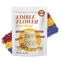 CCnature Edible Flowers Petal Blend 1oz | All natural | No Additives | Non GMO | 3 Types of Edible Dried Flowers for Baking, Cocktails, Cake Decorations, Drinks and Garnish