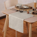 Linen Light Natural Table Runner 36 Inches - 100% Pure Linen Cloth Fabric Hemstitch Table Runner 14 x 36 Inch for Dining, Dresser, Thanksgiving, Fall Christmas - Lino
