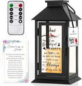 Memorial Lantern Bereavement Gifts in Memory of Loved One Memorial Gifts for Loss of Father Remembrance Sympathy Gifts for Loss of Loved One with LED Candle and Remote