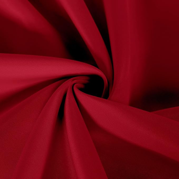 sancua 2 Pack Red Tablecloth 54 x 78 Inch, Rectangle 4 Feet Table Cloth - Stain and Wrinkle Resistant Washable Polyester Table Cover for Dining Tables, Buffet Parties and Camping