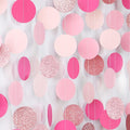 Hot-Pink Rose-Gold Party Decorations Garland - 52ft Wedding Bridal Shower Hanging Decoration Streamers Banner,Baby Girl Birthday Bachelorette Engagement Mohters Brunch Decor Panduola