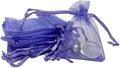 TheDisplayGuys 100-Pack XS 2 x 2 3/4" Lavender Sheer Organza Gift Bags with Drawstring, Jewelry Candy Treat Wedding Party Favors Mesh Pouch