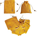 Daclubmenxy D&C 20PCS Sachet Bags Empty for Lavender, Burlap drawstring bags, Jewelry Pouches 4.5'' x 6.0'' Drawstring Gift Bags for Wedding, Christmas, Party Favor Bags (Orange, 4×6in)
