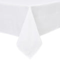Hiasan Faux Linen Rectangle Tablecloth - Wrinkle and Stain Resistant Washable Table Cloth for Kitchen Dining Room Holiday Table Cover for Dinner, White, 70 x 120 Inch