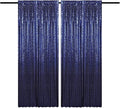 4FTx8FT Navy Blue Sequin Backdrop Curtains 2 Panels Sparkly Background Drapes for Party Birthday Wedding Decor