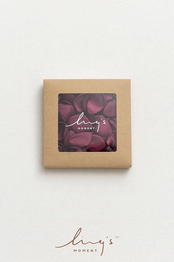 Ling's Moment 200pcs Rose Petals, Silk Flower Petals for Wedding/Aisle/Flower Girl Baskets/Table Centerpiece Décor,etc.Red Burgundy