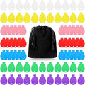 Lenwen 80 Pcs Balloon Weights Plastic Colorful Weights for Balloons for Birthday Party Decoration Wedding Holiday Celebration(Balloon Shaped,Rainbow)