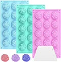 Rose Silicone Molds 45-Cavity Rose Fondant Mold Flower Cake Resin Mold Candy Chocolate Ice Cube Fondant Molds Kitchen Baking Tools for Sugarcraft Cake Decorating