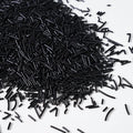 Edible Black Sprinkles, Jimmies Sprinkle, Black Sprinkles for Baking, Cake, Cupcake, Cookies, Donut, Perfect for Halloween(120g/4.23oz)