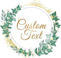 Premium Custom Stickers Labels - Personalized Stickers for Businesses Logo and Name. Birthday Pets and Label Product Boxes Wedding Favors Waterproof Labels (wreath 20, 4 inch)