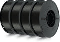 Kingroon 4KG Black PLA Filament 1.75mm 3D Printer Filament Pla Filament Dimensional Accuracy +/- 0.02mm, Fit Most FDM Printer, 1KG X 4 Spools